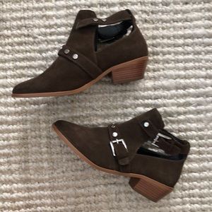 Rebecca Minkoff-Abigail Suede Ankle Boots-brown